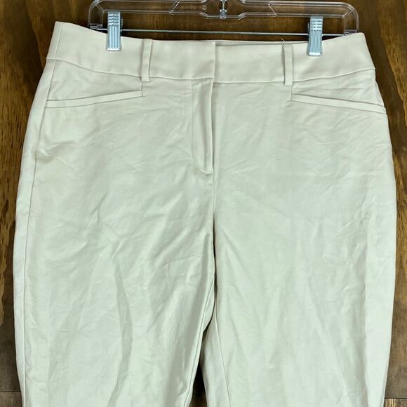 LOFT Womens Pants Tan Mid Rise The Curvy Riviera Ankle Stretch 6 - Picture 2 of 13